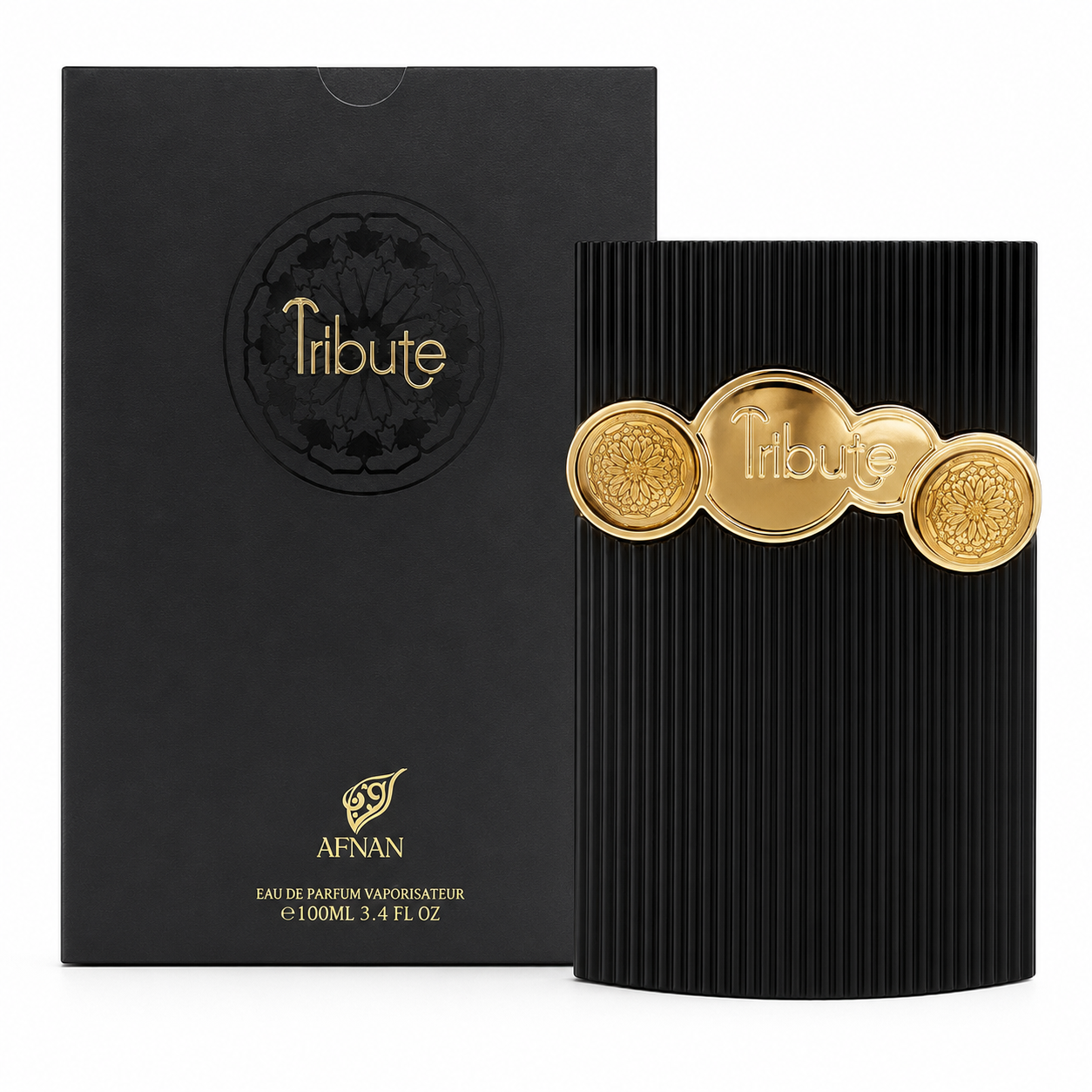 Afnan Tribute Black 3.4 Oz Eau De Parfum Spray .. By Afnan For Unisex