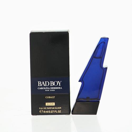 Bad Boy Cobalt Elixir By Carolina Herrera Cologne 0.27 Oz Eau De Parfum Elixir Spray For Men - Mini
