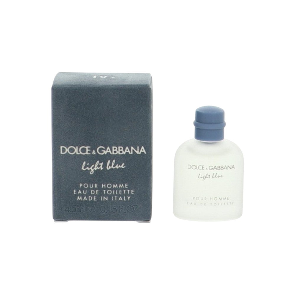 D&G Light Blue by Dolce & Gabbana 0.15 Oz Eau De Toilette Splash Mini for Men