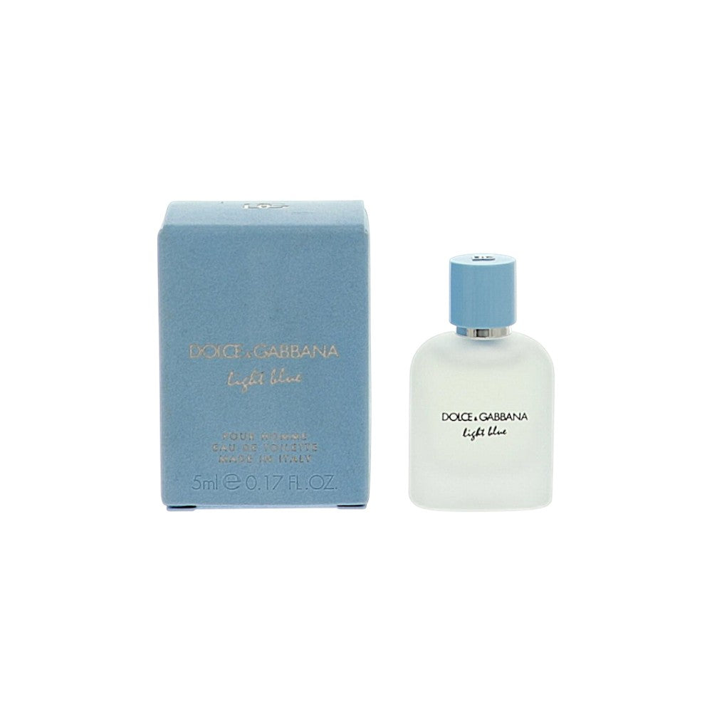 D & G Light Blue by Dolce & Gabbana 0.17 Oz Eau De Toilette Splash Mini for Men