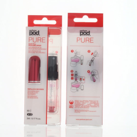 Perfume Pod Pure Red By Travalo Fragrance 0.17 Oz Refillable Spray For Unisex - Box