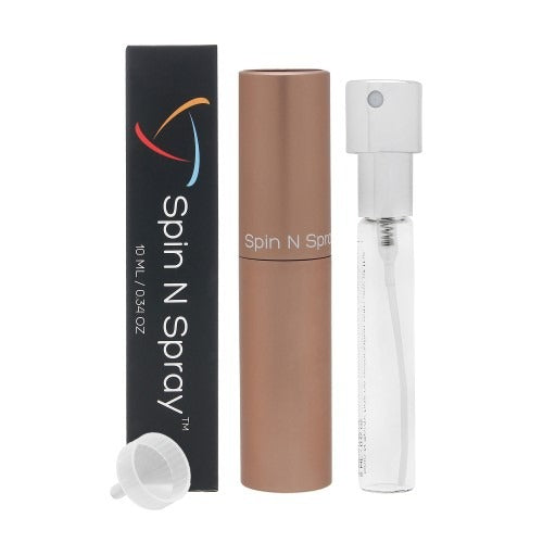 Rose Gold Atomizer by Spin N Spray 0.34 Oz In Box for Unisex