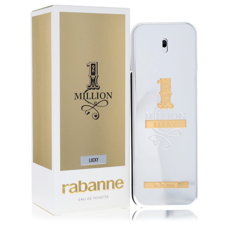 1 Million Lucky by Paco Rabanne 3.4 Oz Eau De Toilette Spray for Men