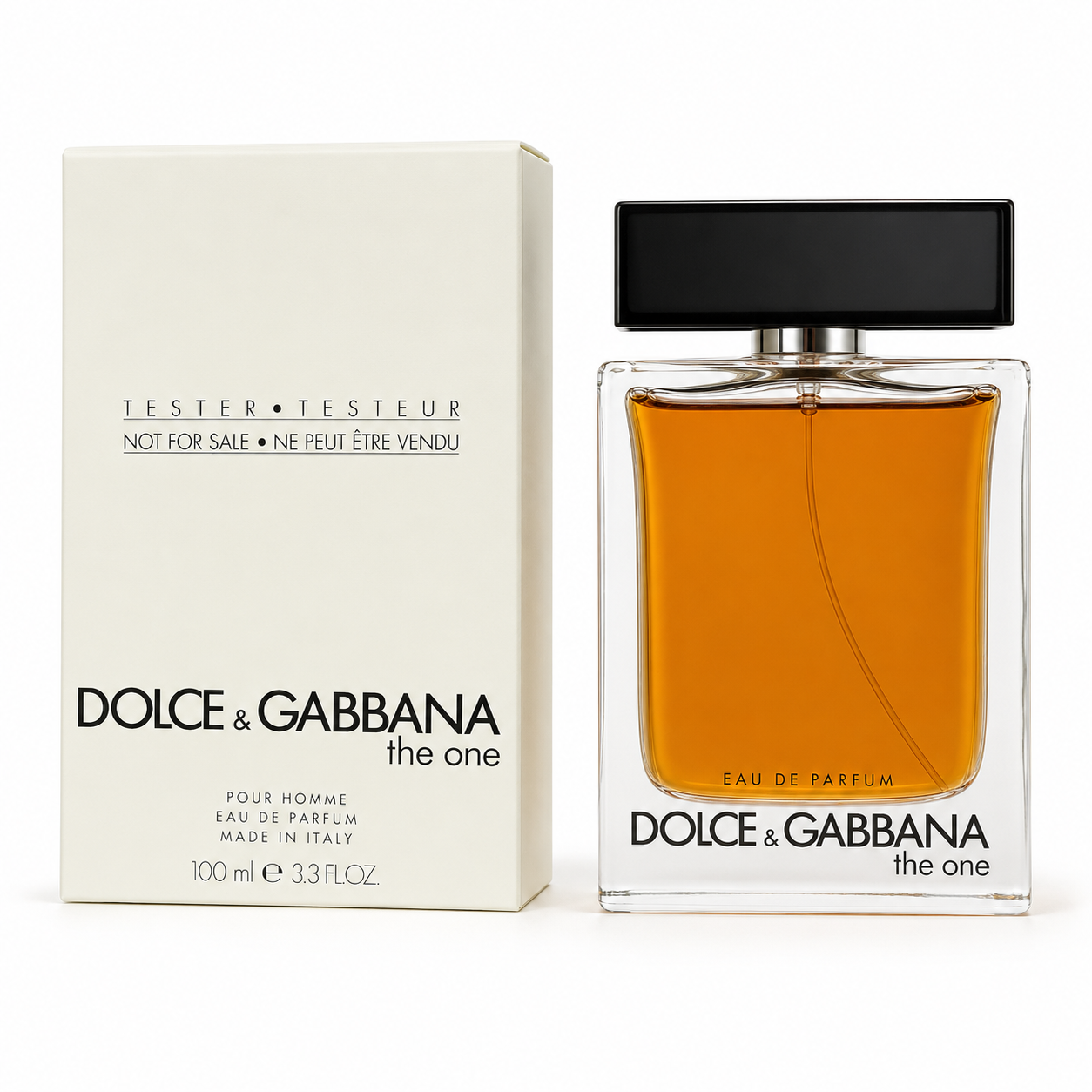 The One by Dolce & Gabbana 3.3 Oz Eau De Parfum Spray for Men Tester with Cap