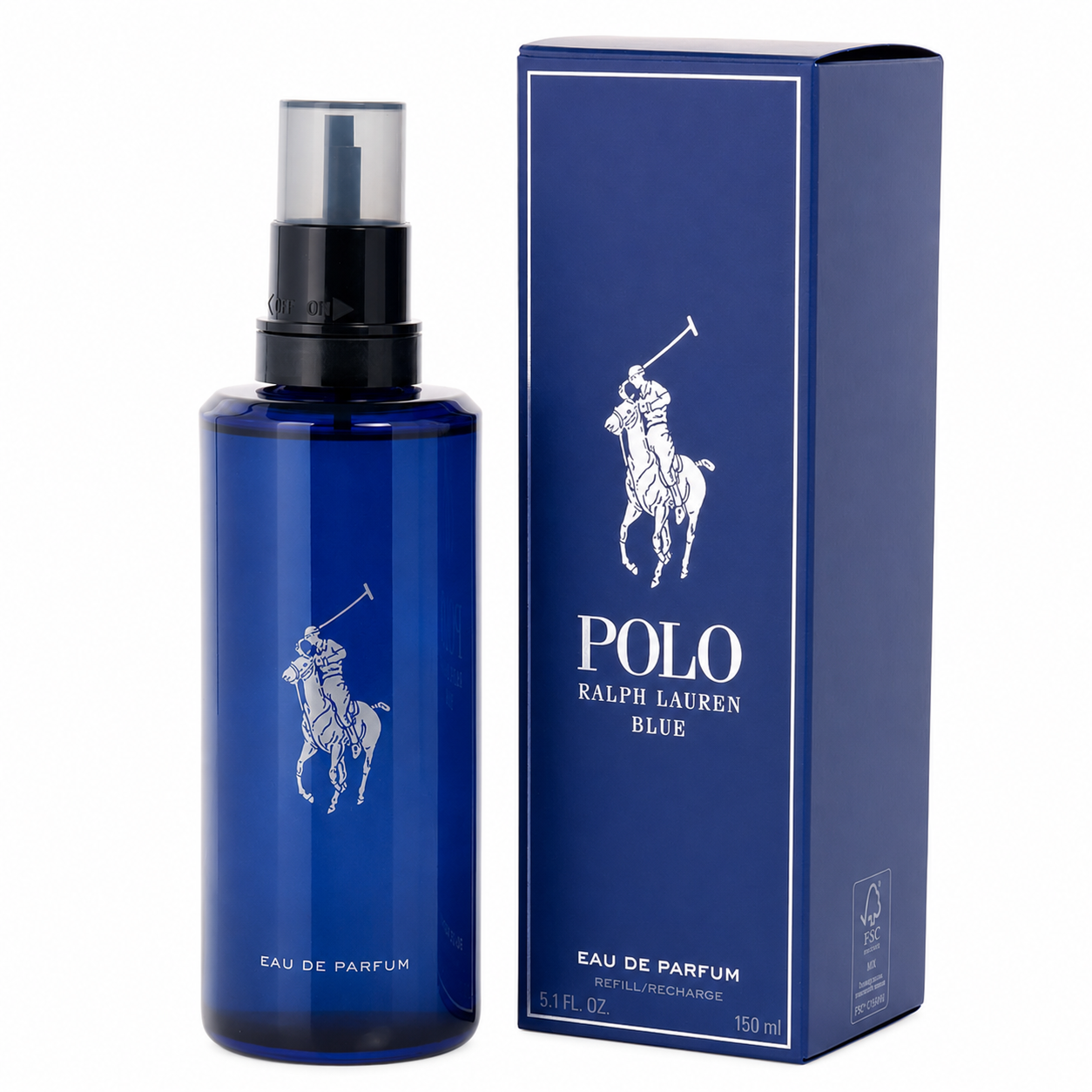 Ralph Lauren Polo Blue 5.0  EDP Spray Refillable for Men
