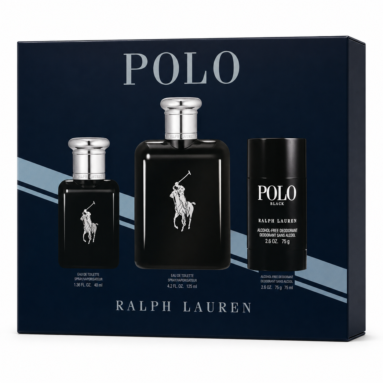 Ralph Lauren Polo Black 3 pc Gift Set for Men