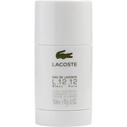 Lacoste Eau De Lacoste Blanc L.12.12 2.4 Deo Stick White By Lacoste For Men