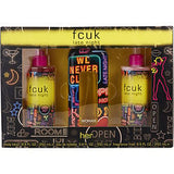 Fcuk Late Night 3.4, Bl Bm by French Connection 8.4 Oz Eau De Toilette Spray for Women 3 Pc Set