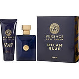 Dylan Blue 3.4, Sg by Versace 3.4 Oz Eau De Toilette Spray for Men 2 Pc Set