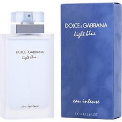 D & G Light Blue Eau Intense By Dolce & Gabbana 3.3 Oz Eau De Parfum Spray For Women In Box