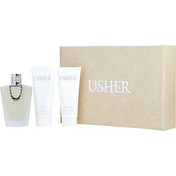 Usher By Usher 3 Piece Gift Set - 3.4 Oz Eau De Parfum Spray, 3.4 Oz Shower Gel, 3.4 Oz Body Lotion For Women In Gift Set