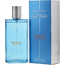 Cool Water Wave by Davidoff 4.2 oz Eau de Toilette Spray for Men