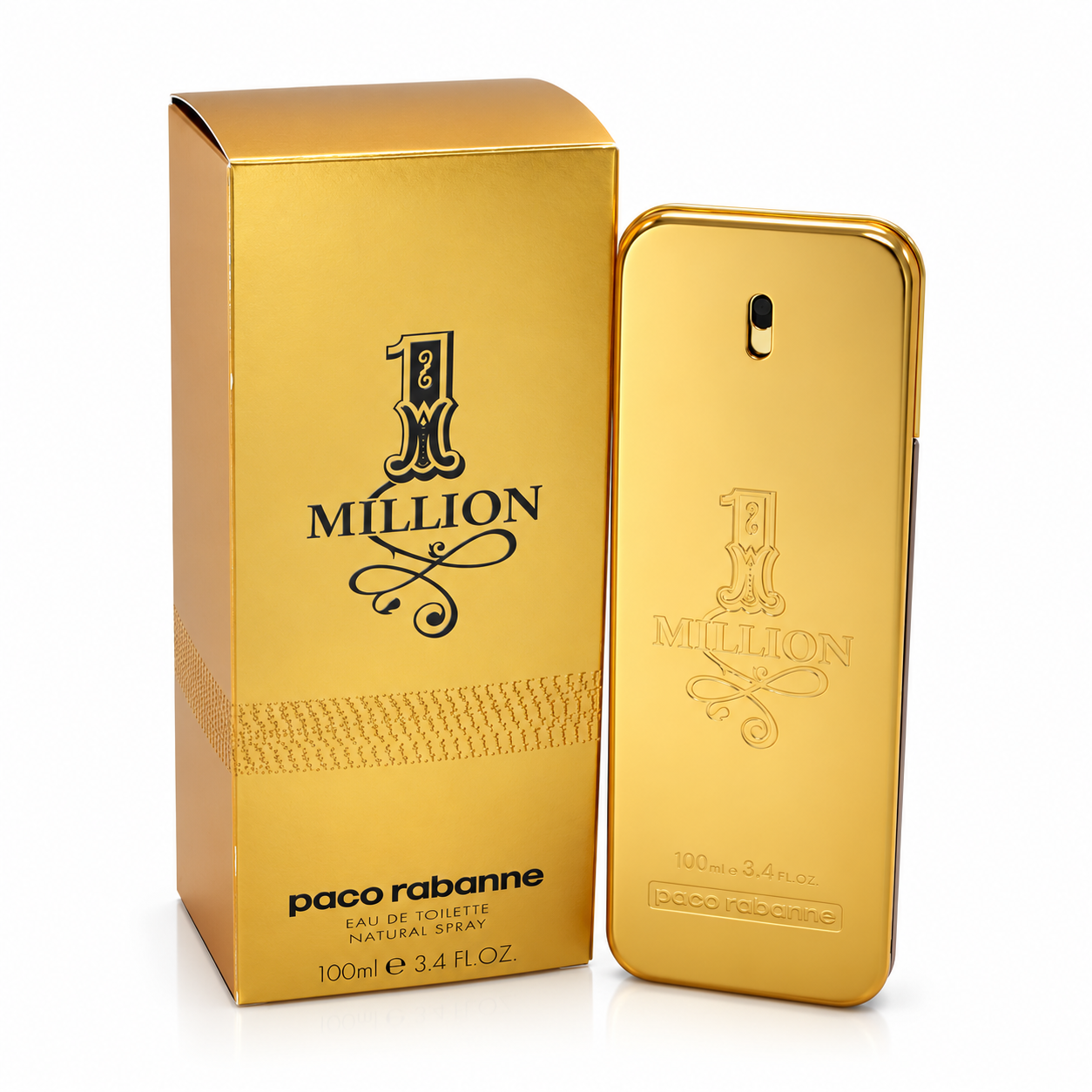 One Million by Paco Rabanne 3.4 Oz Eau De Toilette Spray for Men enhanced image 1