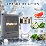 Invictus by Paco Rabanne 3.4 Oz Eau De Toilette Spray for Men