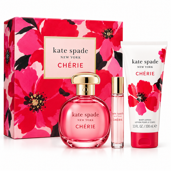 Spade Cherie 3.4 / Hard Box by Kate 15 Ml Eau De Parfum for Women 3 Pc Set enhanced image 1