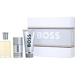 Boss Bottled # 6 Men 3.3, Sg 3.3, Deo Stick by Hugo Boss 2.4 Oz Eau De Toilette Spray for Men 3 Pc Set