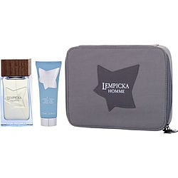 Lempicka 3.4, As 2.5, Pouch by Lolita Lempika Eau De Toilette Spray for Men 3 Pc Set