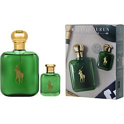 Ralph Lauren Polo Green 2Pcset 4 Oz Eau De Toilette Spray / 10Ml Spray Picture Box By Ralph Lauren For Men