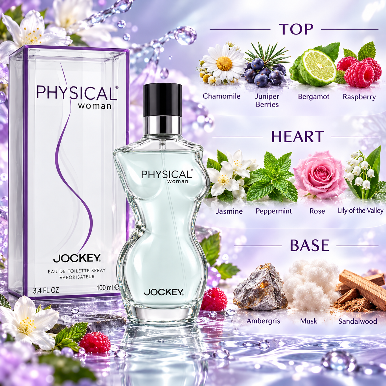 Jockey by Jockey 3.4 Oz Eau De Toilette Spray for Women enhanced image 1