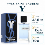 Y by Yves Saint Laurent 3.3 Oz Eau De Toilette Spray In Box for Men