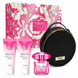 Versace Bright Crystal Absolu 4 Pc Set EDP Spray 3.0, Bl 3.4, Sg 3.4, Spray 0.17 Oz Perfume by Versace for Women