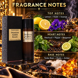 Private Blend Premium Amber Black by Chkoudra Paris 3.4 Oz Eau De Parfum Spray for Men