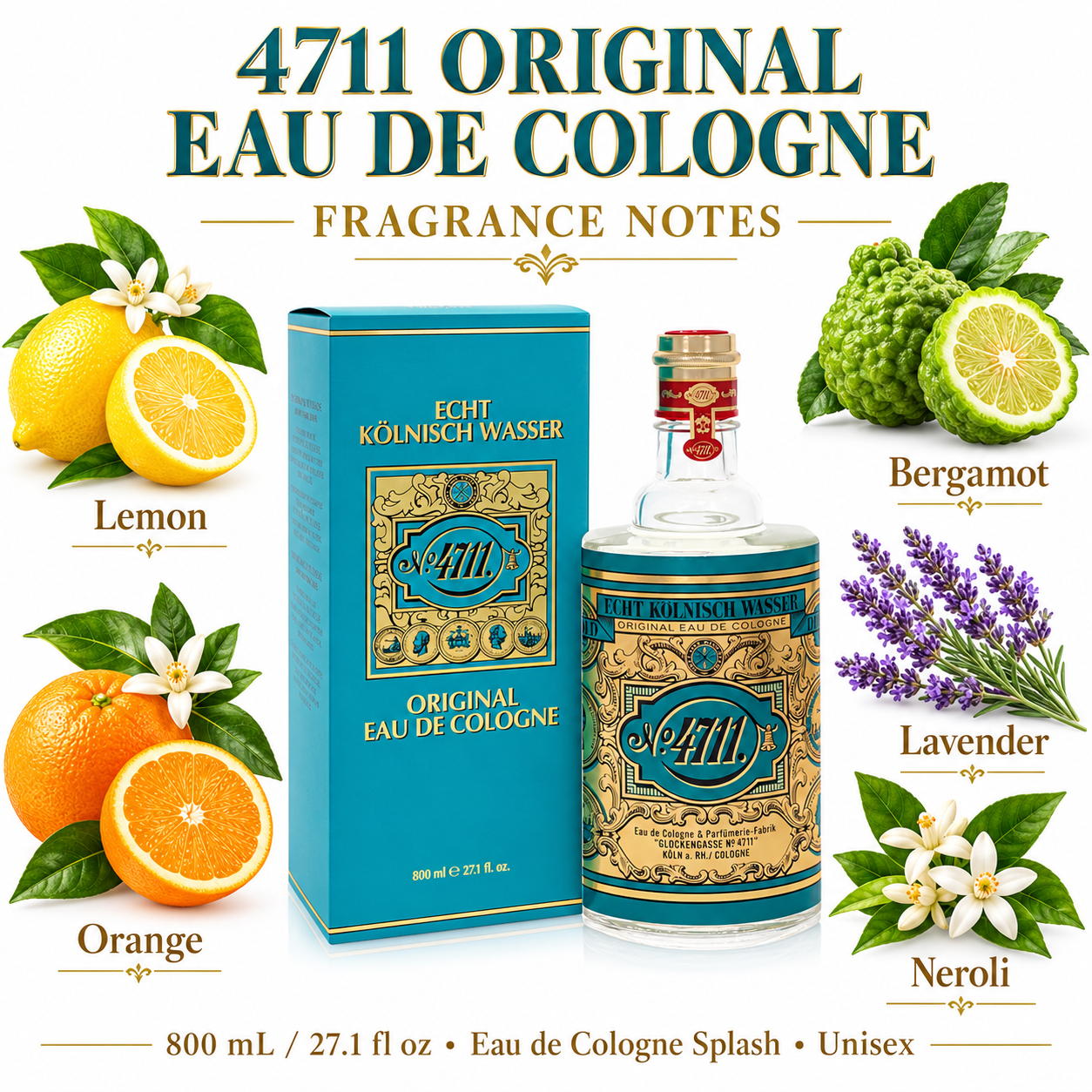 4711 Original Eau de Cologne 800 mL main product image