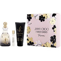 Set Jimmy Choo I Want Choo Forever Gift Set 3 Pc (3.4 Oz Eau De Parfum Sp & 0.25 Eau De Parfum Sp & 3.3 B/l)