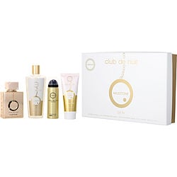 Club De Nuit Milestone by Armaf 3.6 Oz Eau De Parfum Spray for Men 4 Pc Set