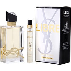 Libre 3.0, - Travel by Yves Saint Laurent 0.33 Oz Eau De Parfum Spray for Women 2 Pc Set