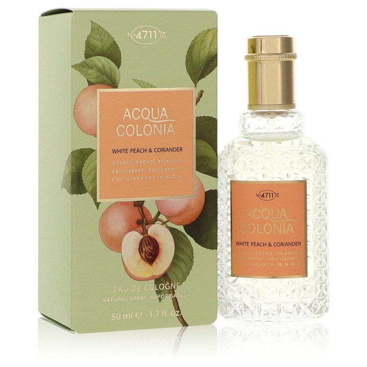 4711 Acqua Colonia White Peach & Coriander by 4711 1.7 Oz Eau De Cologne Spray (unisex) for Women