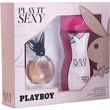 Play It Sexy 1.35, Sg by Playboy 8.4 Oz Eau De Toilette Spray for Women 2 Pc Set