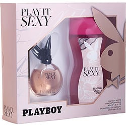 Play It Sexy 1.35, Sg by Playboy 8.4 Oz Eau De Toilette Spray for Women 2 Pc Set