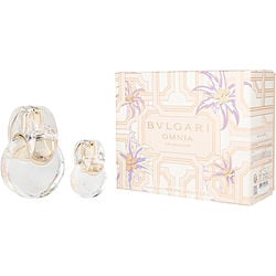 Omnia Crystalline 3.4 / Display Box by Bvlgari 15 Ml Eau De Toilette Spray for Women 2 Pc Set