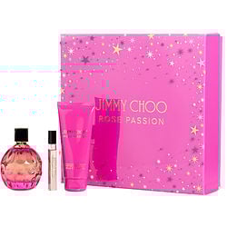 Jimmy Choo Rose Passion 3Pcset 3.4 Oz Eau De Parfum Spray / 3.4 Oz Bl / Mini for Women