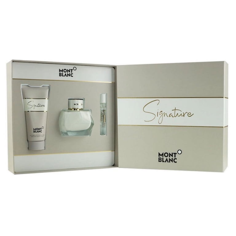 Mont Blanc Signature Absolute 3 Pc Set EDP Spray 3.0, Bl 3.4, Spray 0.25 Oz Perfume by Mont Blanc for Women
