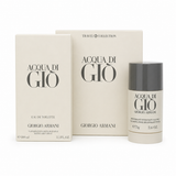 Acqua Di Gio 3.4, Deo - Travel by Armani 2.6 Oz Eau De Toilette Spray for Men 2 Pc Set