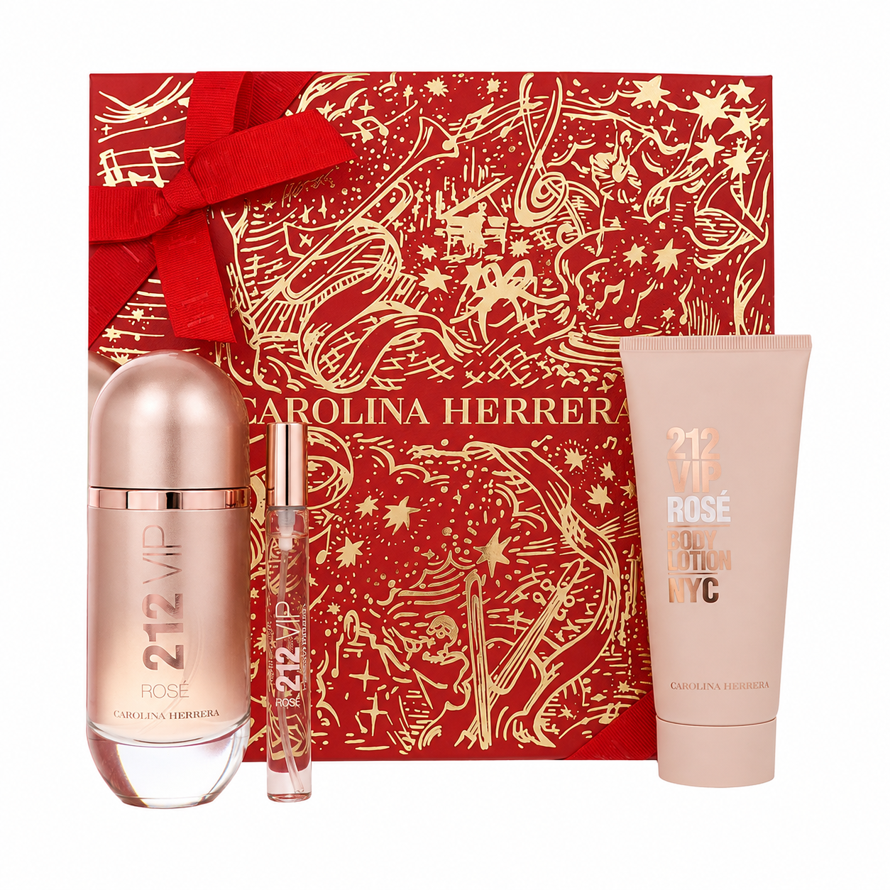 212 Vip Rose by Carolina Herrerar 3 pc Gift Set for Women