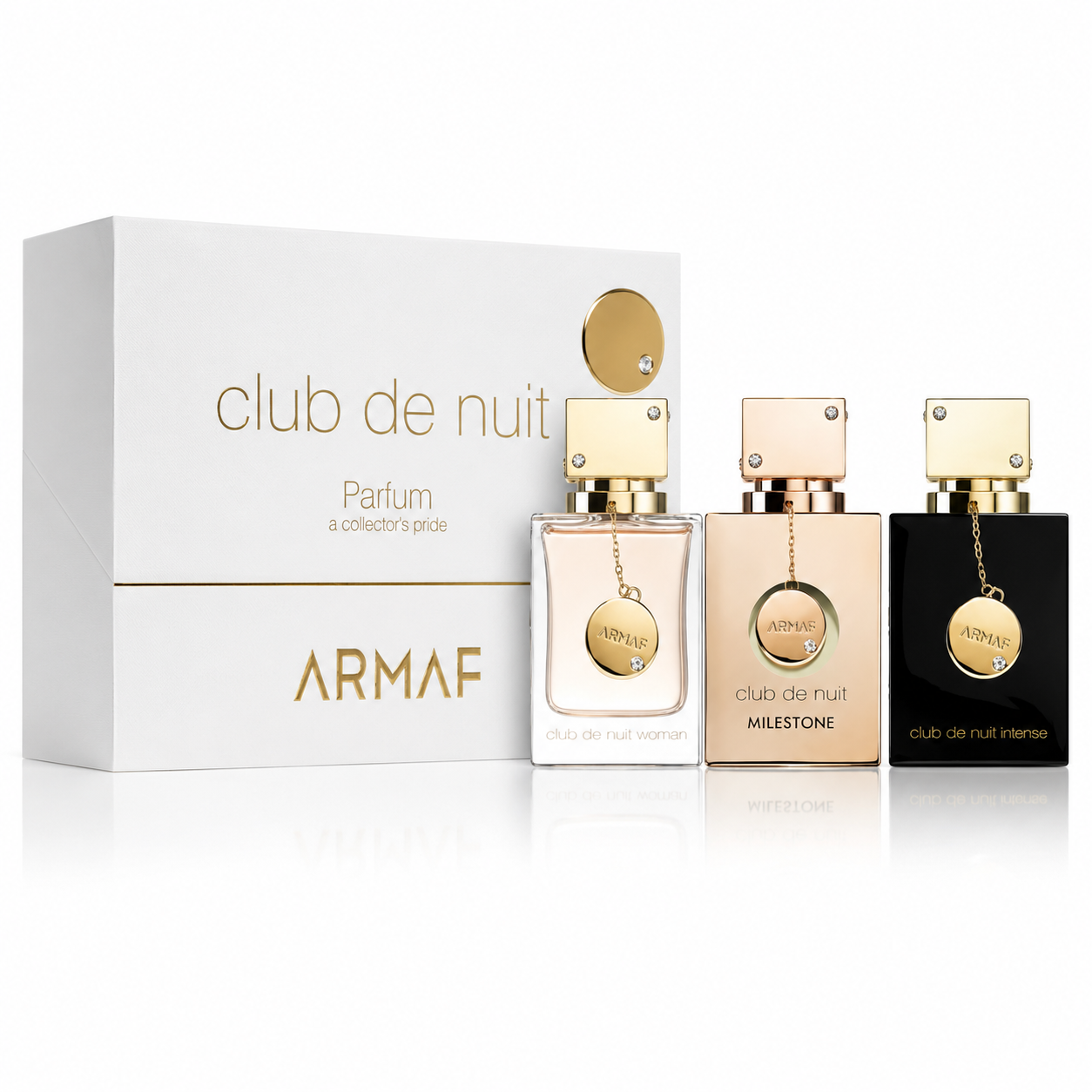 Club Parfum Trio Club, Milestone, Club Intense /ea by Armaf 1.0 Oz for Women 3 Pc Set