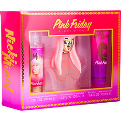 Nicki Minaj Nicki Minaj Pink Friday 3 Pc Set Eau De Parfum Spray 3.4, B/L 3.4, S/G 3.4 Oz Perfume