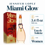 Miami Glow by Jennifer Lopez 3.4 Oz Eau De Toilette Spray for Women