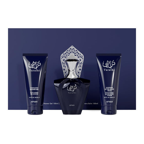 Turathi Blue by Afnan Gift Set 3 Pcs for Unisex