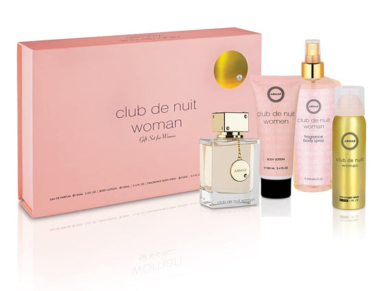 Club De Nuit by Armaf Gift Set 4 Pcs for Women