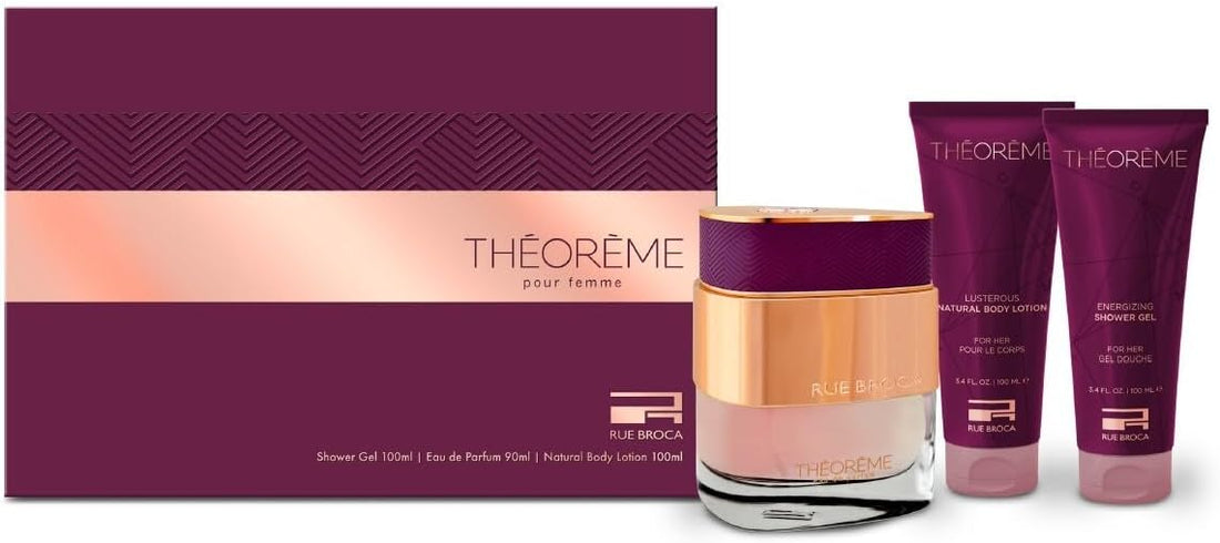 Theoreme Pour Femme by Rue Broca Gift Set 3 Pcs for Women