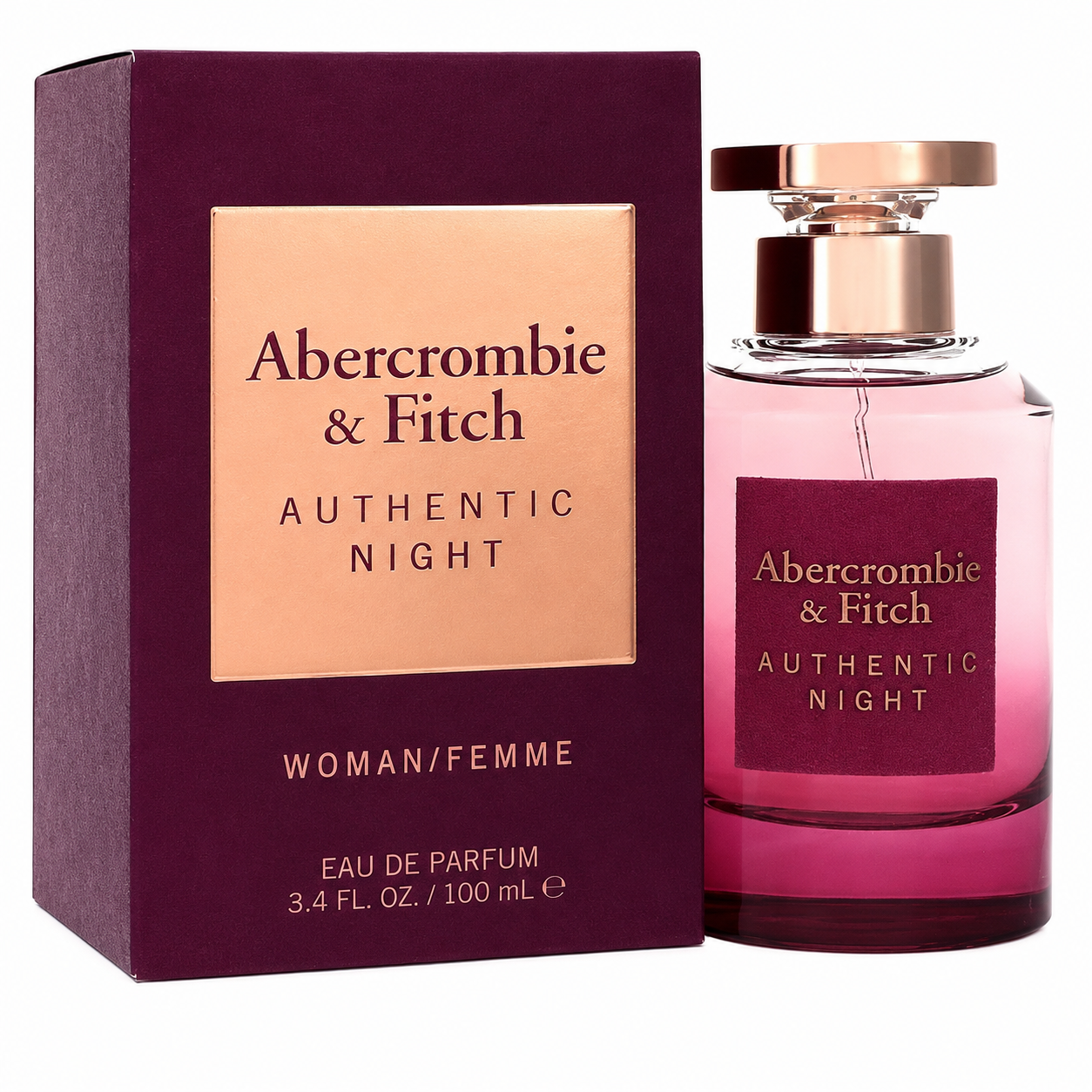 Abercrombie & Fitch Authentic Night by Abercrombie & Fitch 3.4 Oz Eau De Parfum Spray for Women