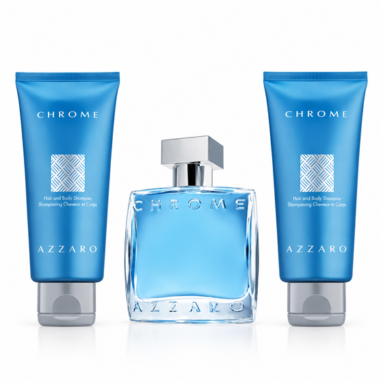 Azzaro Chrome 3-piece gift set