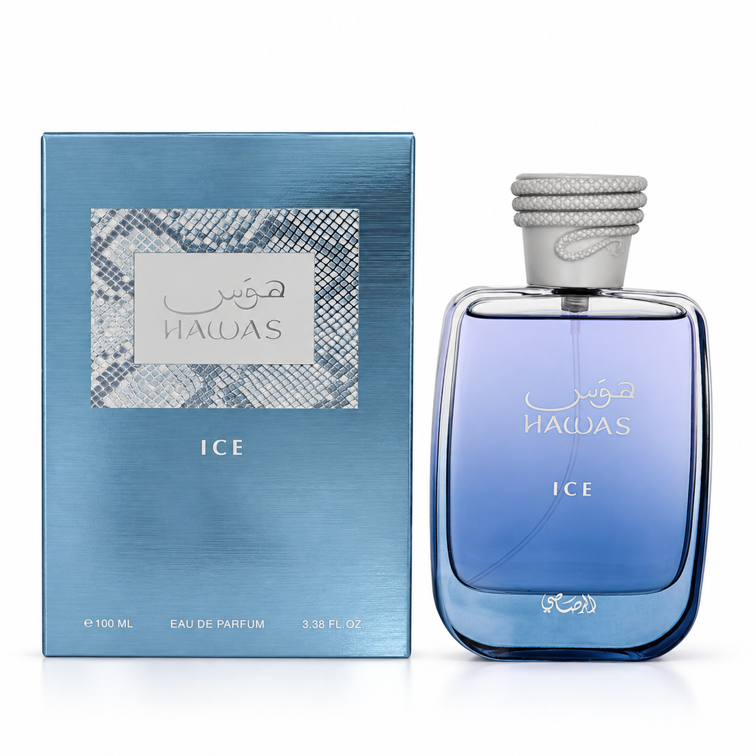 Hawas Ice by Rasasi 3.38 Oz Eau De Parfum Spray In Box for Men