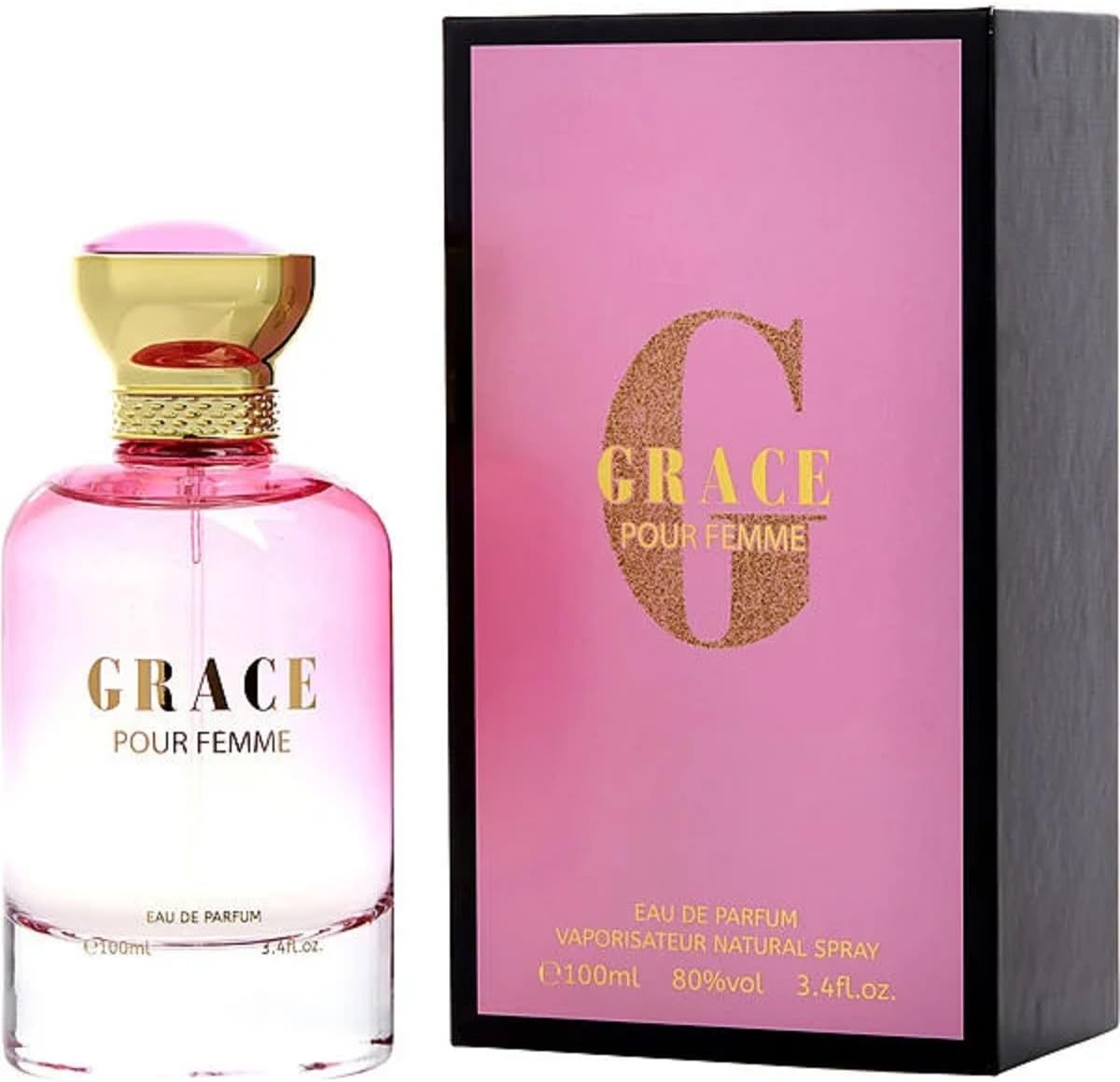 Grace Pour Femme by Bahara 3.4 Oz Eau De Parfum Spray for Women