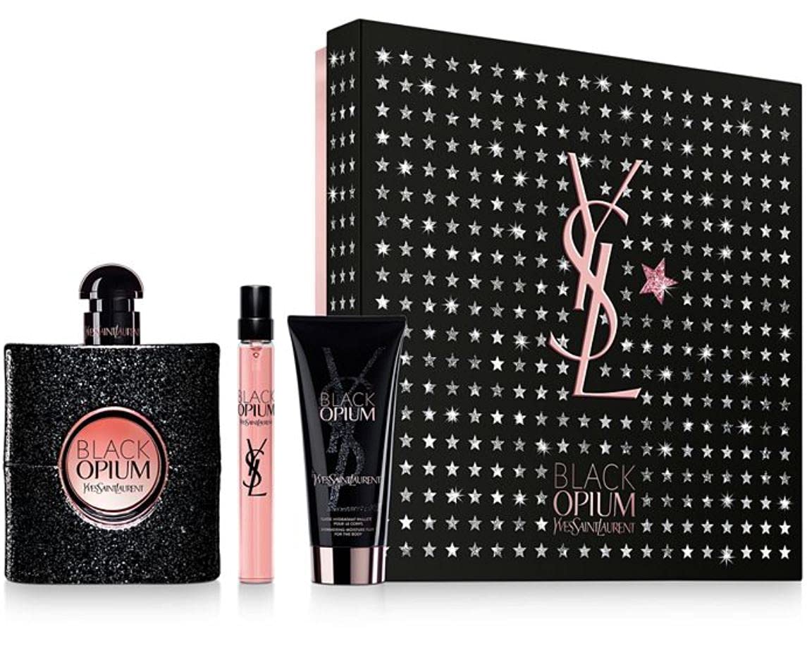 Black Opium by Yves Saint Laurent Gift Set 3 Pcs for Women