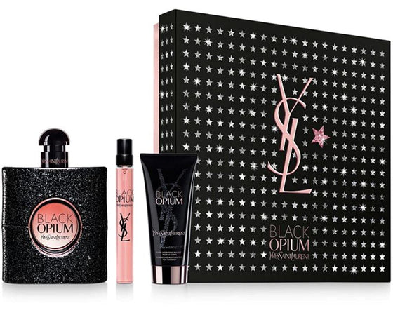 Black Opium by Yves Saint Laurent Gift Set 3 Pcs for Women